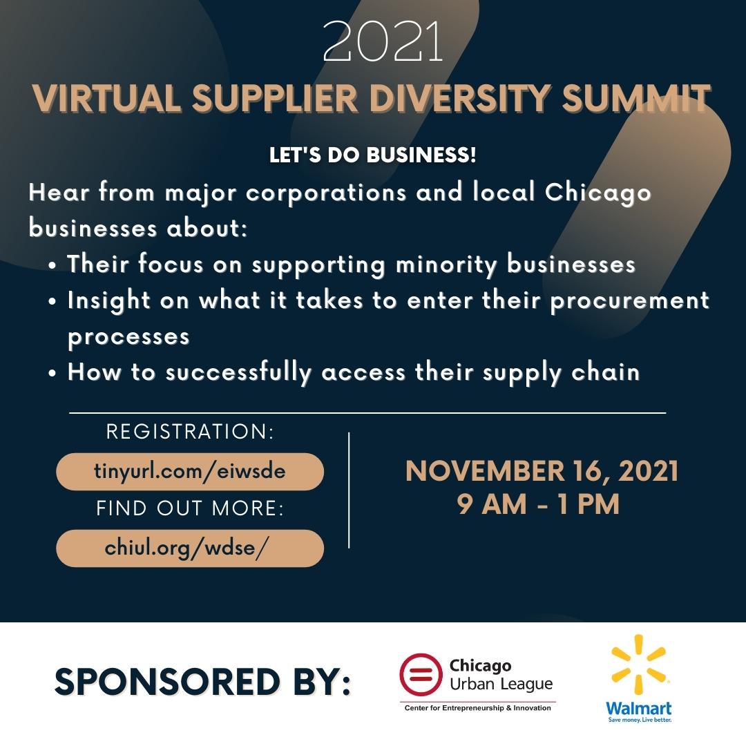 Supplier Diversity Event sponsored by Walmart Chicago Urban League